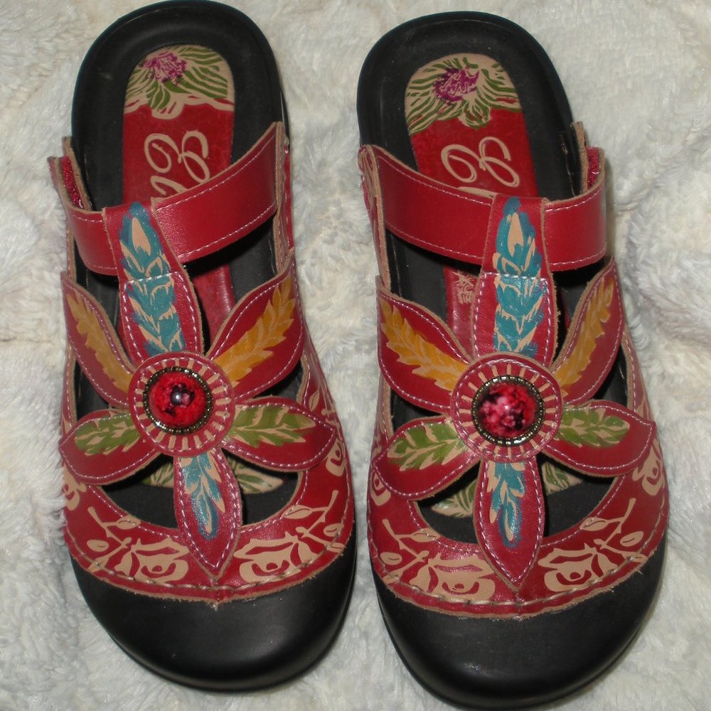 Elite by Conkys leather shoes slides NW/O Tags